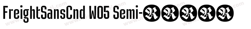 FreightSansCnd W05 Semi字体转换